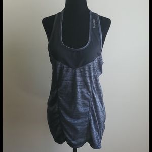 NWOT Reebok tank top dark gray with mesh